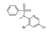 N-(3-bromo-5-chloropyridin-2-yl)-N-methylbenzenesulfonamide Structure