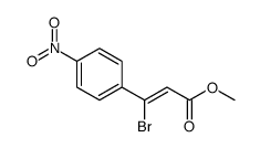 methyl 3-bromo-3-(4-nitrophenyl)prop-2-enoate Structure