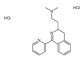 N,N-dimethyl-2-(1-pyridin-2-yl-3,4-dihydroisoquinolin-3-yl)ethanamine,dihydrochloride结构式