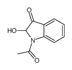 1-acetyl-2-hydroxy-2H-indol-3-one结构式