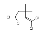 1,1,5,5-tetrachloro-3,3-dimethylpent-1-ene结构式