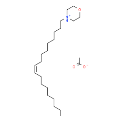 4-[(Z)-octadec-9-enyl]morpholinium acetate structure