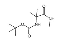 Boc-Aib-NHMe Structure