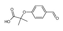 2-(4-formylphenoxy)-2-methylpropanoic acid结构式