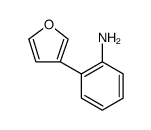 Benzenamine, 2-(3-furanyl) Structure