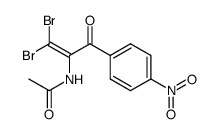 N-[2,2-dibromo-1-(4-nitro-benzoyl)-vinyl]-acetamide Structure