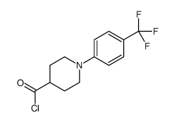 1-[4-(trifluoromethyl)phenyl]piperidine-4-carbonyl chloride结构式