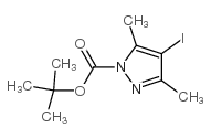 tert-Butyl 4-iodo-3,5-dimethyl-1H-pyrazole-1-carboxylate Structure