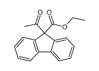 9-acetyl-fluorene-9-carboxylic acid ethyl ester Structure