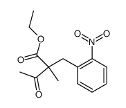 2-methyl-2-(2-nitro-benzyl)-acetoacetic acid ethyl ester Structure