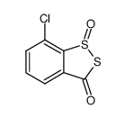 7-chloro-1-oxo-1H-1λ4-benzo[1,2]dithiol-3-one Structure