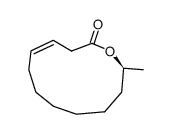 (S,Z)-12α-Methyloxacyclododeca-4-en-2-one Structure