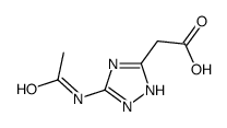 [5-(acetylamino)-4H-1,2,4-triazol-3-yl]acetic acid(SALTDATA: FREE) Structure