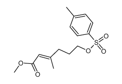 methyl (E)-6-tosyloxy-3-methyl-2-hexenoate Structure