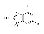 5-bromo-7-fluoro-3,3-dimethyl-1H-indol-2-one Structure