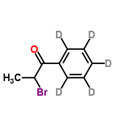 2-Bromo-1-(2H5)phenyl-1-propanone Structure