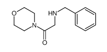 2-(benzylamino)-1-morpholin-4-ylethanone Structure