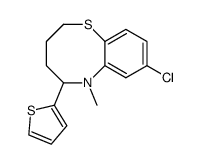 8-Chloro-6-methyl-5-thiophen-2-yl-3,4,5,6-tetrahydro-2H-benzo[b][1,4]thiazocine Structure