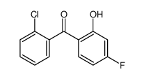(2-chlorophenyl)-(4-fluoro-2-hydroxyphenyl)methanone结构式