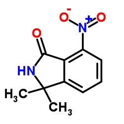 3,3-Dimethyl-7-nitro-1-isoindolinone Structure