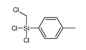 dichloro-(chloromethyl)-(4-methylphenyl)silane结构式