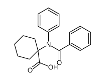 1-(N-benzoylanilino)cyclohexane-1-carboxylic acid Structure