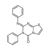 3-Phenyl-2-phenylimino-thiazolo(3,2-a)-1,3,5-triazin-4-on结构式