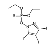 diethoxy-sulfanylidene-(3,4,5-triiodopyrazol-1-yl)oxy-λ5-phosphane Structure