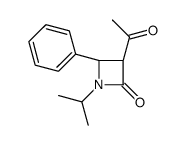 (3R,4R)-3-acetyl-4-phenyl-1-propan-2-ylazetidin-2-one Structure