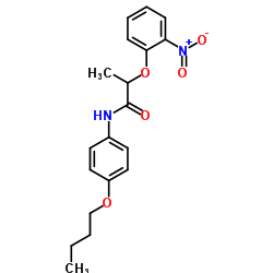 N-(4-Butoxyphenyl)-2-(2-nitrophenoxy)propanamide Structure