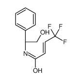 4,4,4-trifluoro-N-[(1R)-2-hydroxy-1-phenylethyl]but-2-enamide结构式