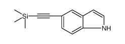 1H-Indole, 5-[2-(trimethylsilyl)ethynyl]结构式