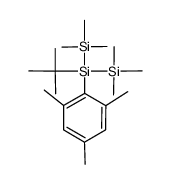 2-tert-butyl-2-mesitylhexamethyltrisilane Structure