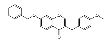 3-benzyl-7-benzyloxy-4'-methoxy-4-chromanone Structure