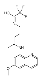 2,2,2-trifluoro-N-[4-[(6-methoxyquinolin-8-yl)amino]pentyl]acetamide Structure