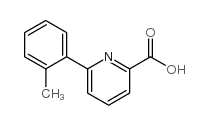 6-邻甲苯-吡啶-2-羧酸结构式
