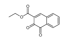 ethyl 3,4-dioxonaphthalene-2-carboxylate Structure
