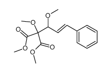 methyl 2-carbomethoxy-2,3-dimethoxy-5-phenyl-(E)-4-pentenoate结构式