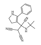 3-(1,1,2-Tricyano-2-N-tert-butylamino-eth-2-yl)-2-phenyl-Δ2-pyrrolin结构式