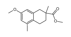 methyl 7-methoxy-2,5-dimethyl-1,2,3,4-tetrahydronaphthalene-2-carboxylate Structure