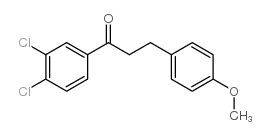 3',4'-DICHLORO-3-(4-METHOXYPHENYL)PROPIOPHENONE结构式