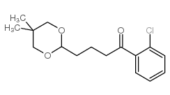 2'-CHLORO-4-(5,5-DIMETHYL-1,3-DIOXAN-2-YL)BUTYROPHENONE Structure