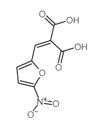 2-[(5-nitro-2-furyl)methylidene]propanedioic acid结构式