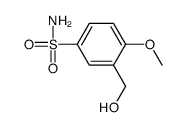 3-(hydroxymethyl)-4-methoxybenzenesulfonamide结构式