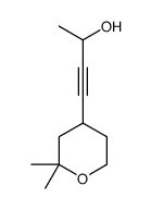 4-(2,2-dimethyloxan-4-yl)but-3-yn-2-ol结构式
