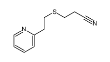 3-(2-pyridin-2-ylethylsulfanyl)propanenitrile结构式