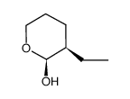 (+/-)-cis-3-Ethyl-2-hydroxytetrahydropyran Structure