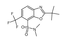 2-tert-Butyl-6-trifluoromethyl-benzooxazole-7-sulfonic acid dimethylamide结构式