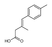 (E)-3-methyl-4-(4-methylphenyl)but-3-enoic acid Structure