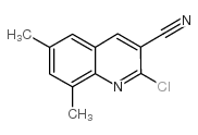 2-Chloro-6,8-dimethylquinoline-3-carbonitrile Structure